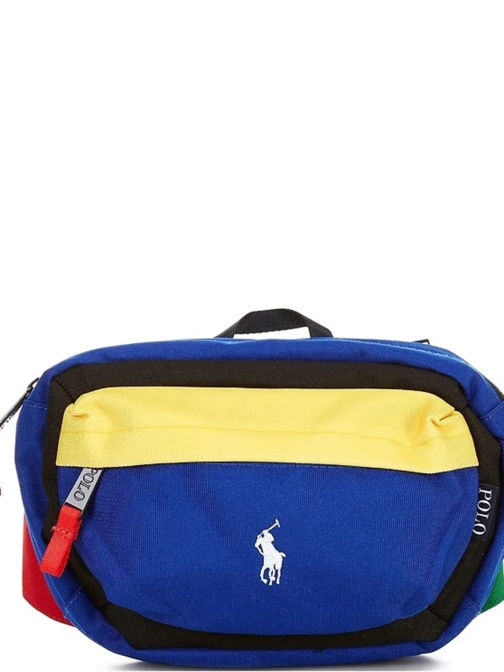 Polo by Ralph Lauren Blue, Yellow & Green Canvas Belt Bag